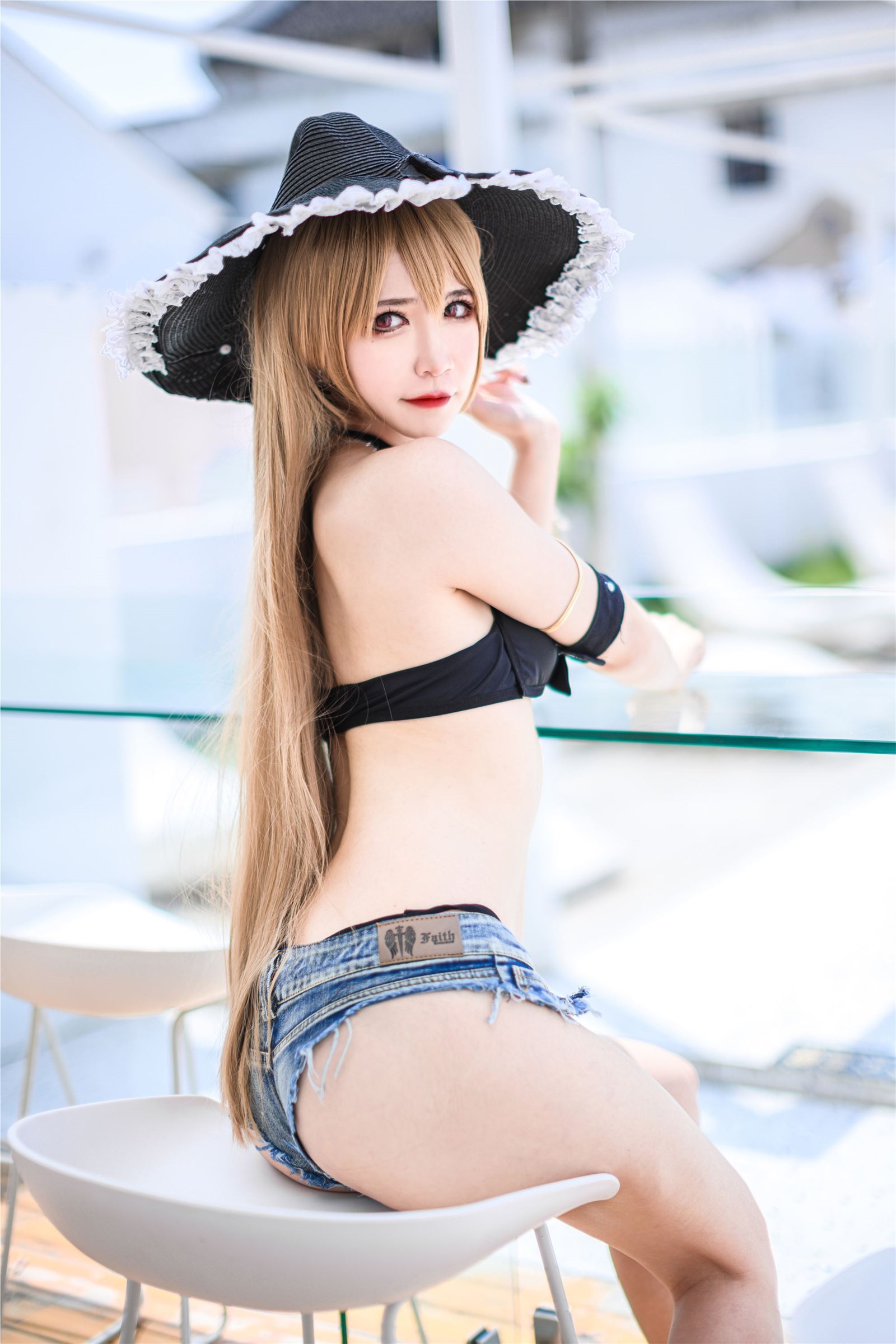 Anime blogger Nguyen Yi _Fairy - Jean Barr swimsuit(4)